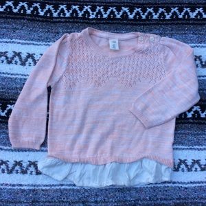 Nordstrom Tucker + Tate Peach Girls Sweater 18 mos